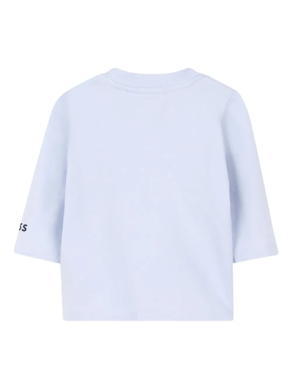 BOSS Kidswear T-shirt met logoprint Blauw