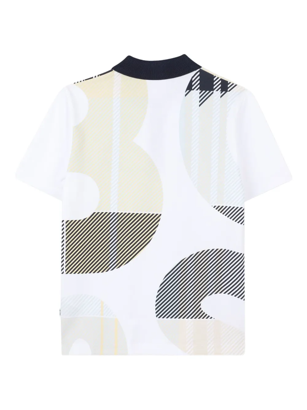 BOSS Kidswear Poloshirt met grafisch patroon Wit