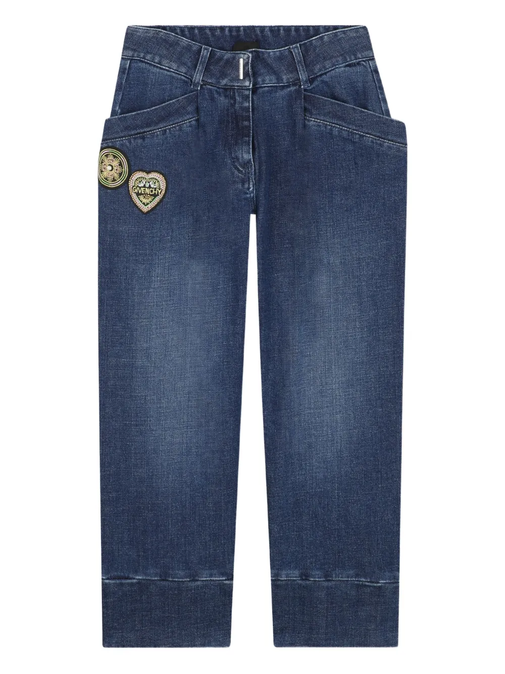 Givenchy Kids Katoenen jeans Blauw