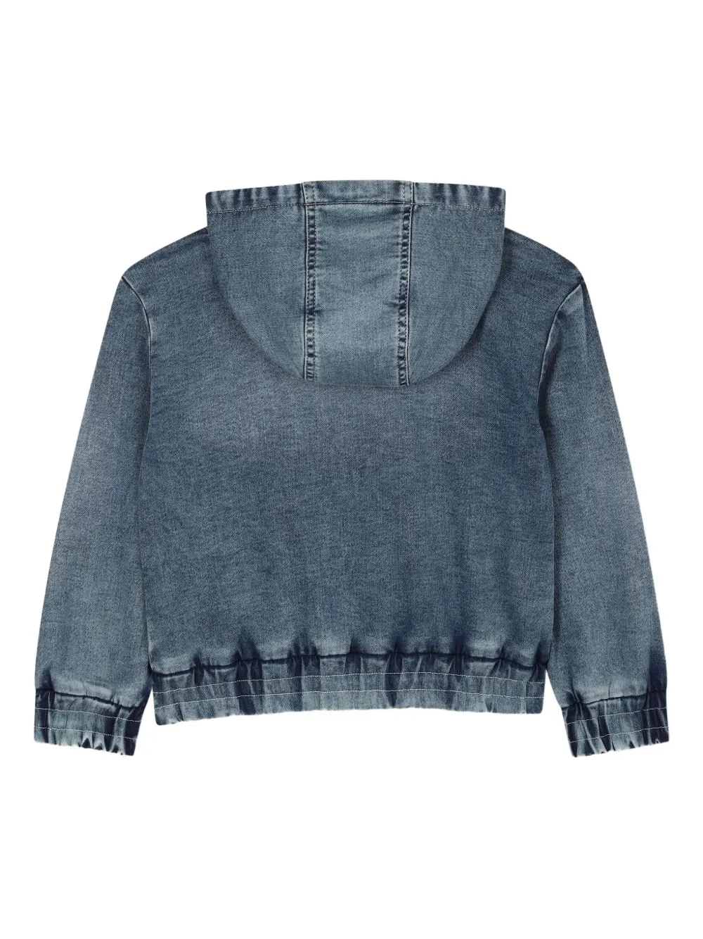 HUGO KIDS Spijkerjack met geborduurd logo Blauw