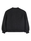 Karl Lagerfeld Kids textured zip-front bomber jacket - Black