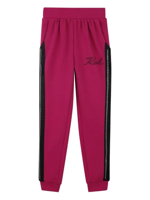 Karl Lagerfeld Kids logo-detailed sweatpants