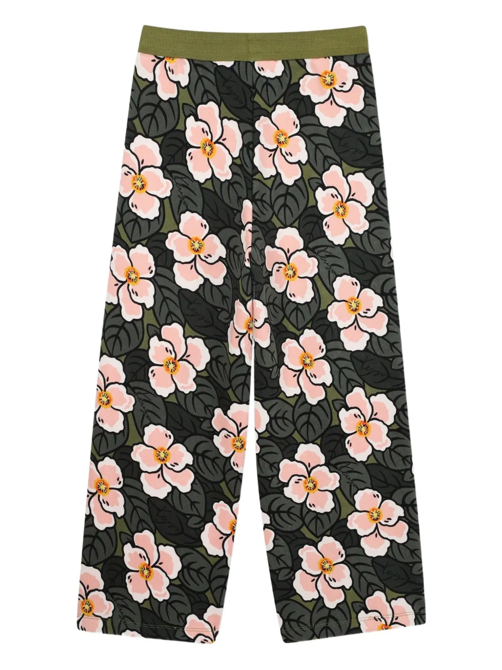 Kenzo Kids Joggingbroek met bloemenprint Groen