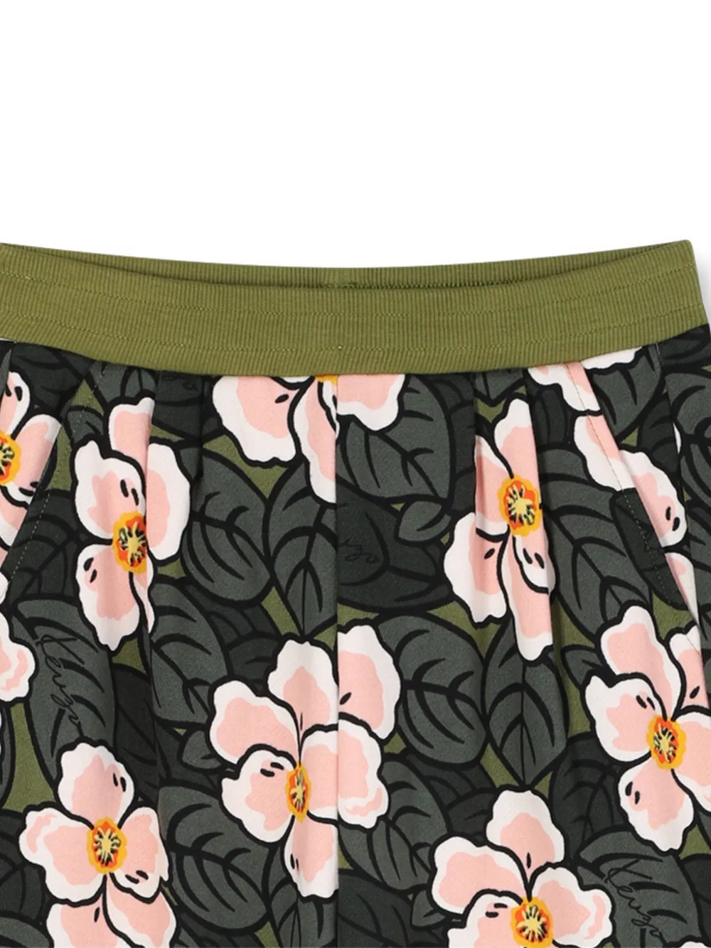 Kenzo Kids Joggingbroek met bloemenprint Groen
