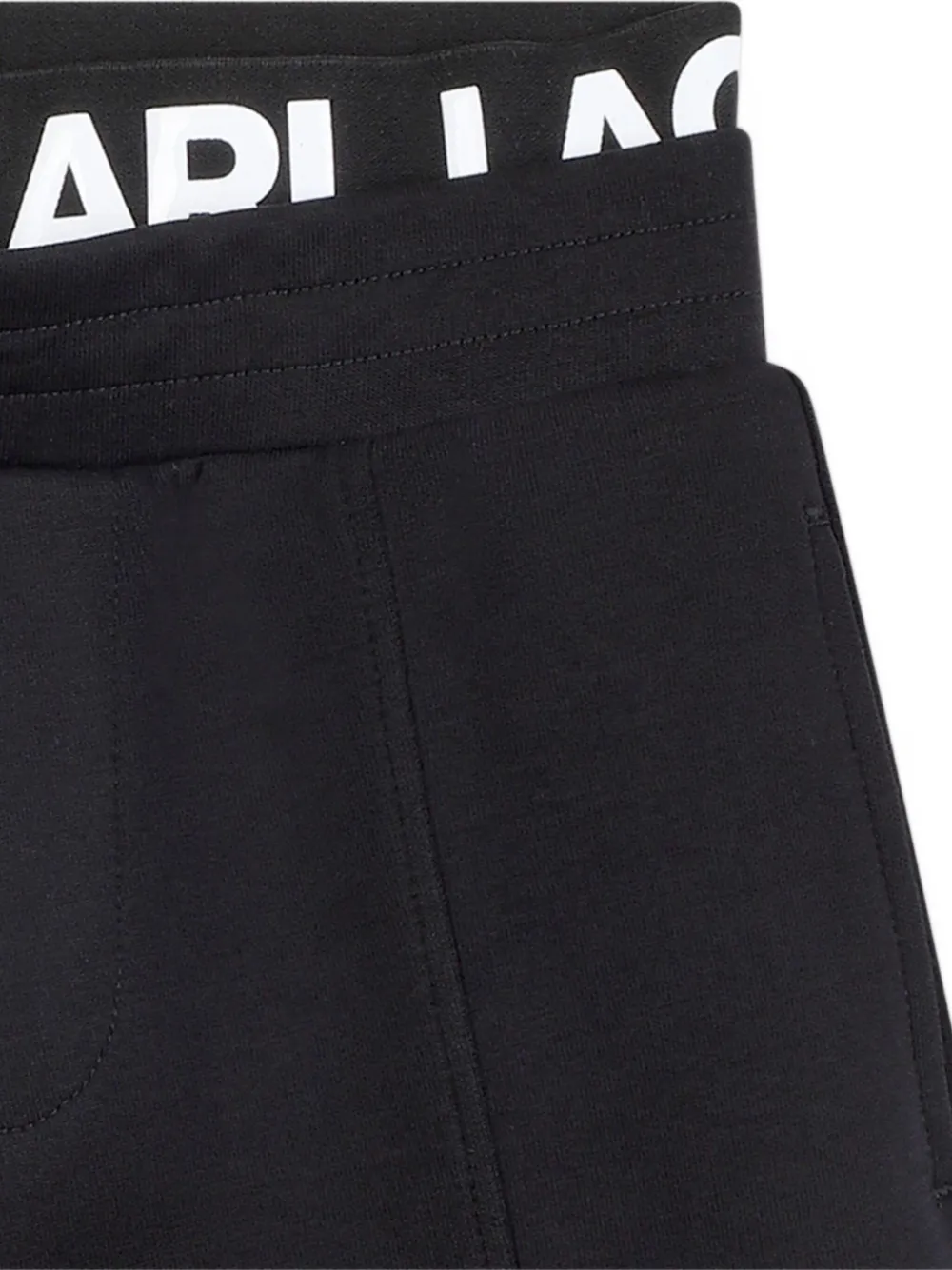 Karl Lagerfeld Kids Shorts met logoprint Zwart
