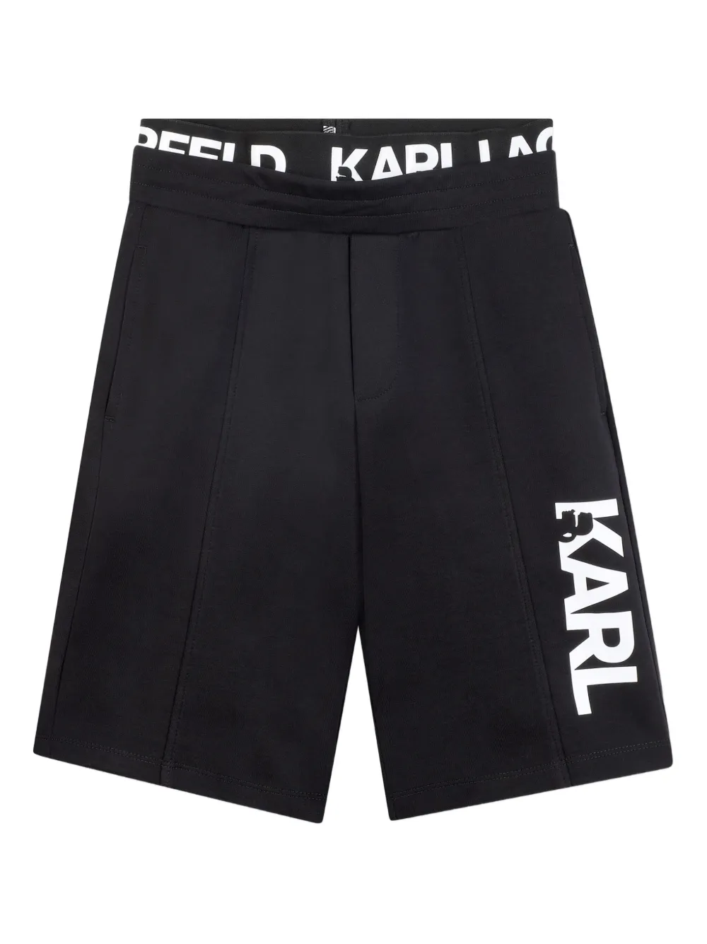 Karl Lagerfeld Kids Shorts met logoprint Zwart