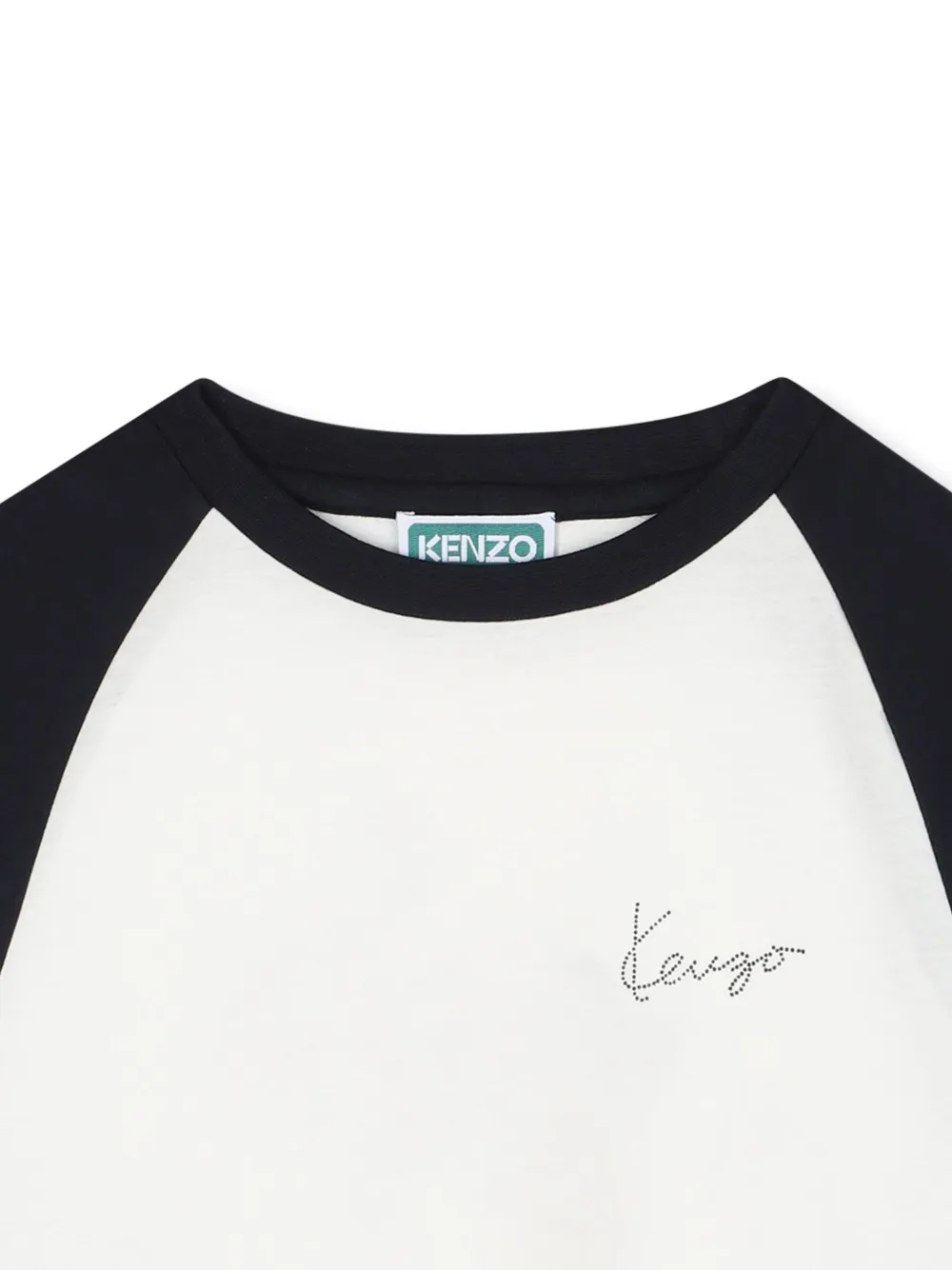 Kenzo Kids T-shirt met tijgerprint Wit