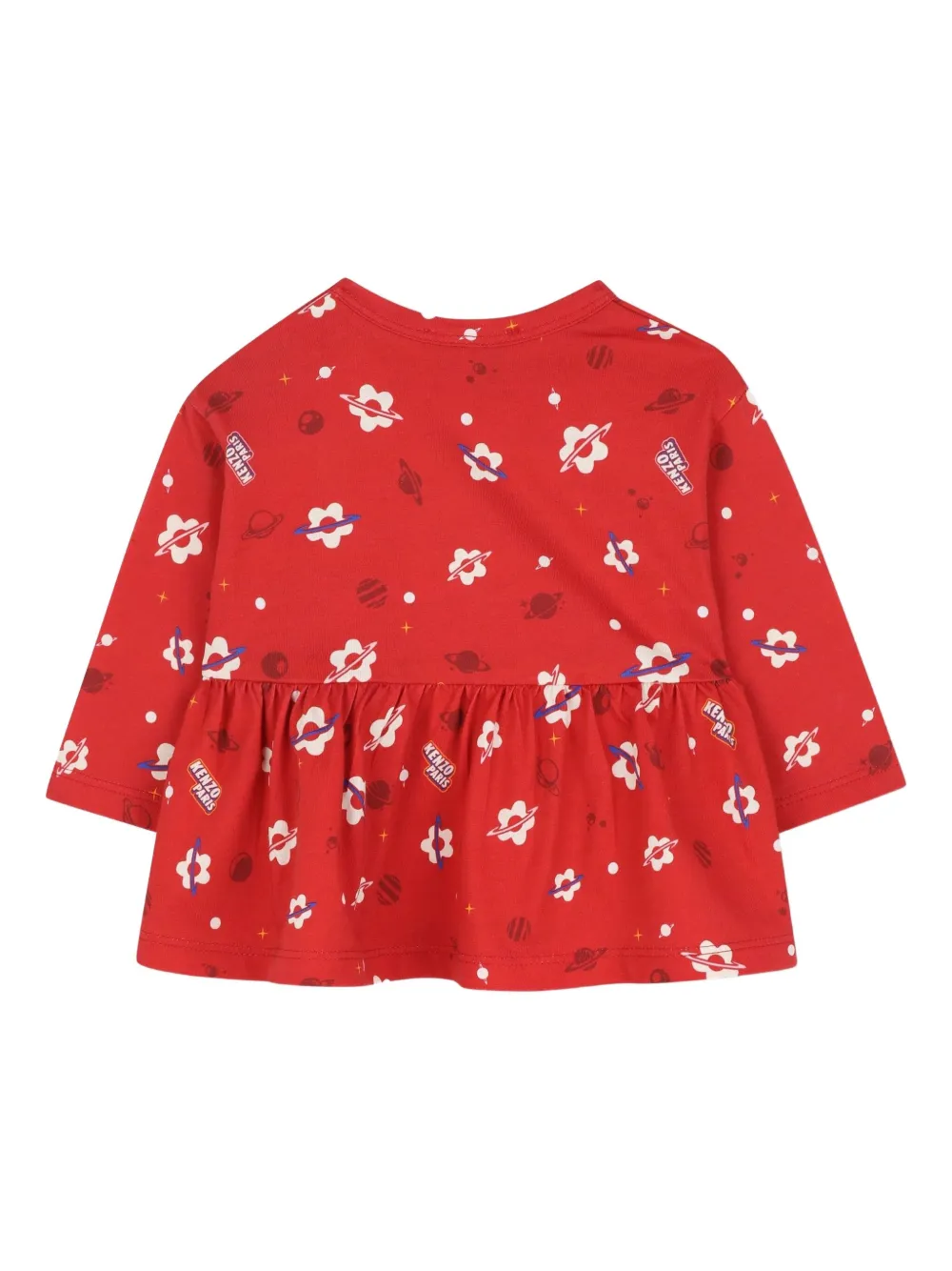 Kenzo Kids Top en legging met bloemenprint Rood