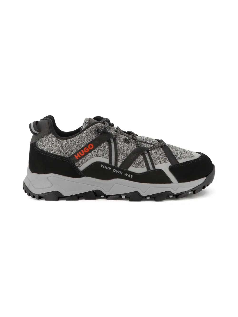 HUGO KIDS Sneakers met vlakken Zwart