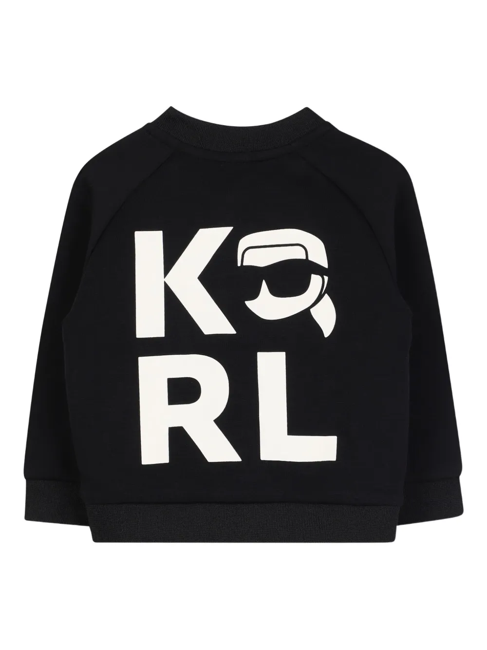 Karl Lagerfeld Kids Jack met vlakken van imitatiebont Zwart