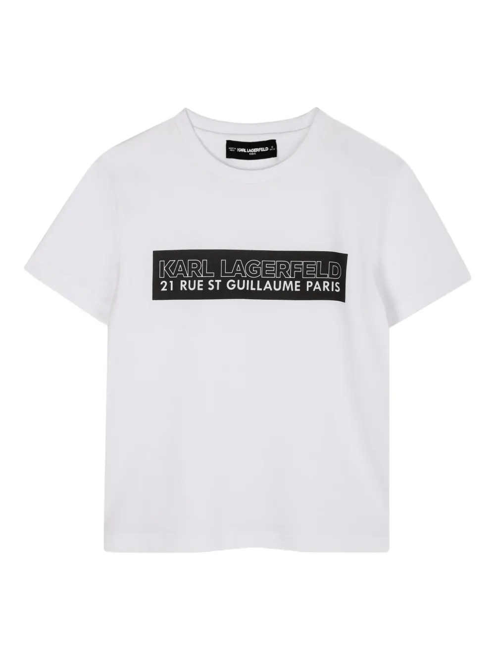 Karl Lagerfeld Kids T-shirt met logoprint Wit