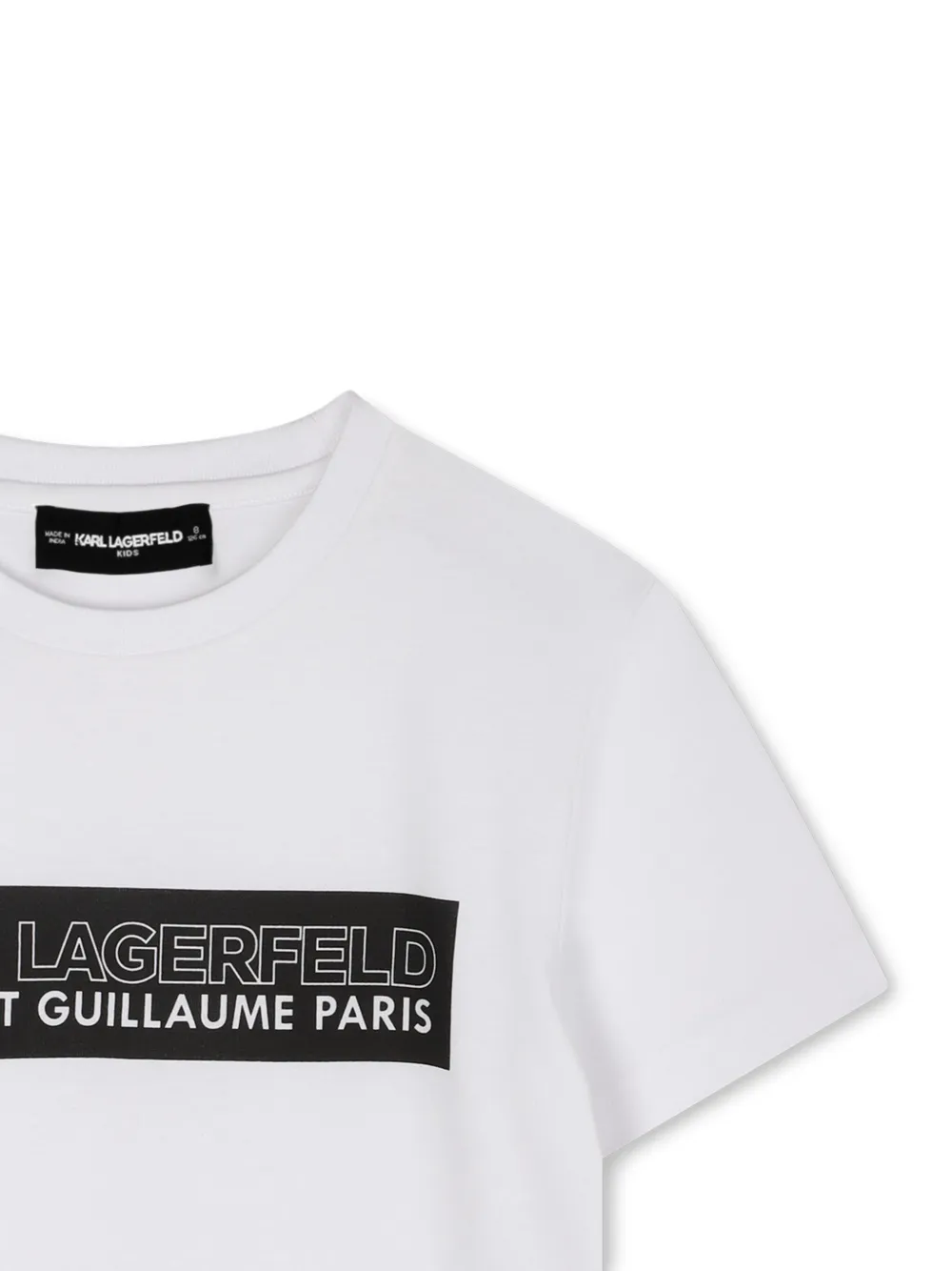 Karl Lagerfeld Kids T-shirt met logoprint Wit