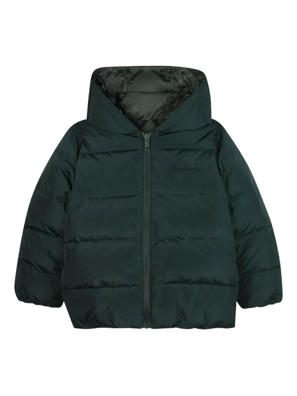 Givenchy Kids Gewatteerd jack Groen