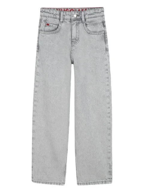 HUGO KIDS light wash straight leg jeans