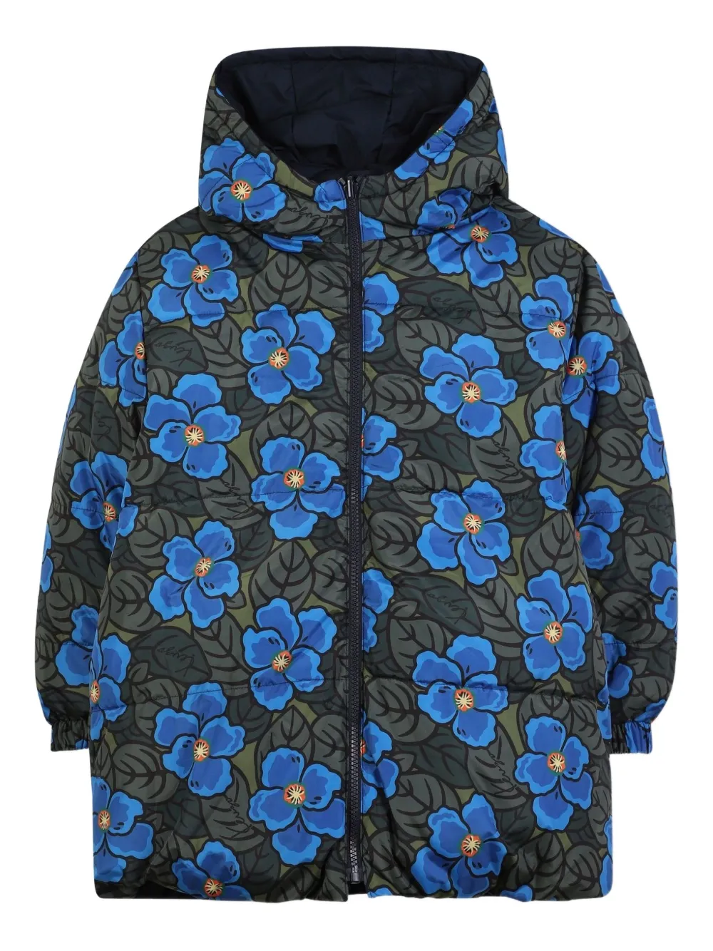 Kenzo Kids معطف بهودي | أزرق | Image 1