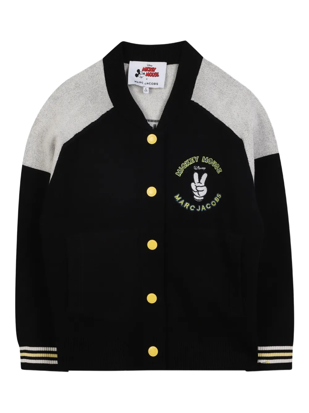Marc Jacobs Kids エンブロイダリー カーディガン - ブラック Marc Jacobs Kids エンブロイダリー カーディガン - ブラック
