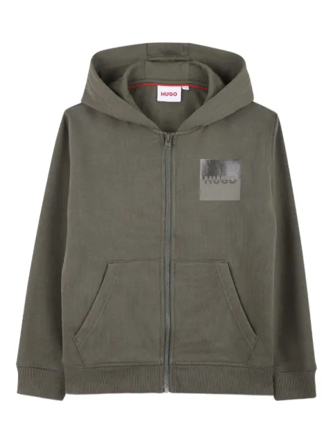HUGO KIDS logo-print hoodie