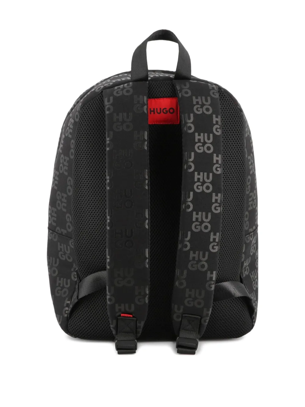 HUGO KIDS Rugzak met monogram Zwart