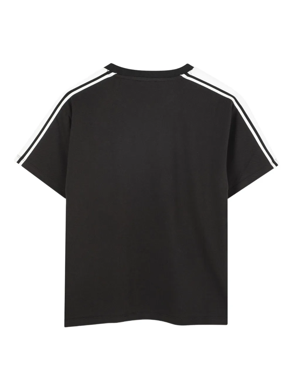 Kenzo Kids Gestreept T-shirt met tijgerprint Zwart
