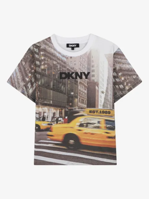 Dkny Kids T-Shirt mit Cityscape-Print