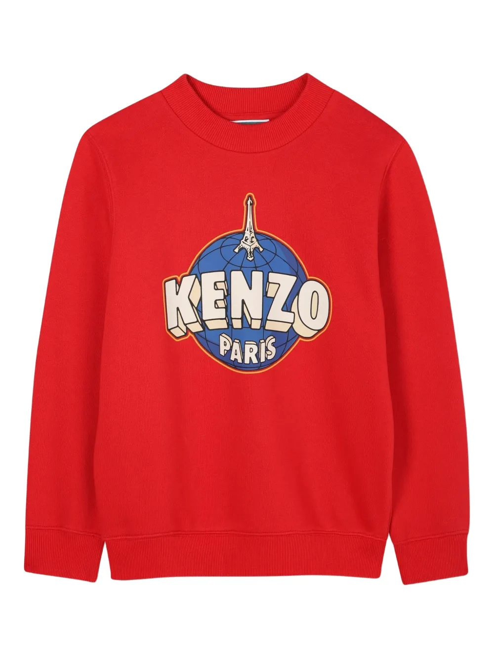 Kenzo Kids Sweater met grafisch logo Rood