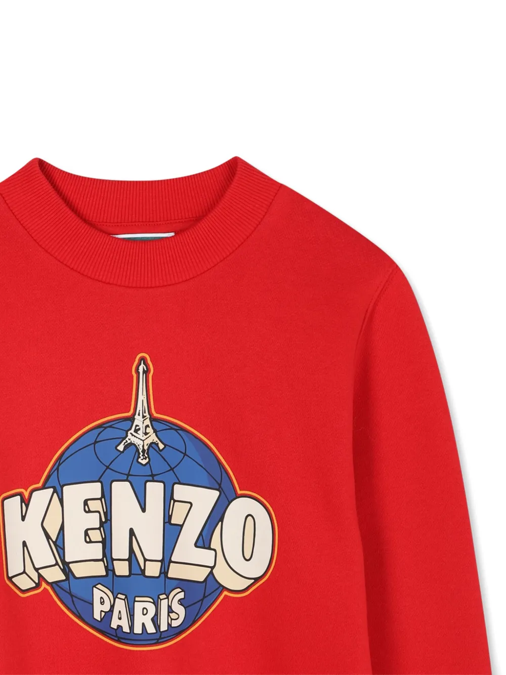 Kenzo Kids Sweater met grafisch logo Rood