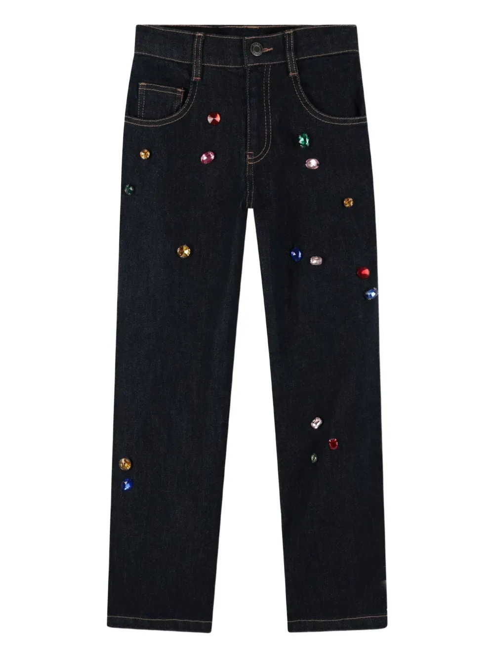 Marc Jacobs Kids Verfraaide jeans Blauw
