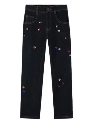 Marc Jacobs Kids Embellished Jeans | Black | FARFETCH