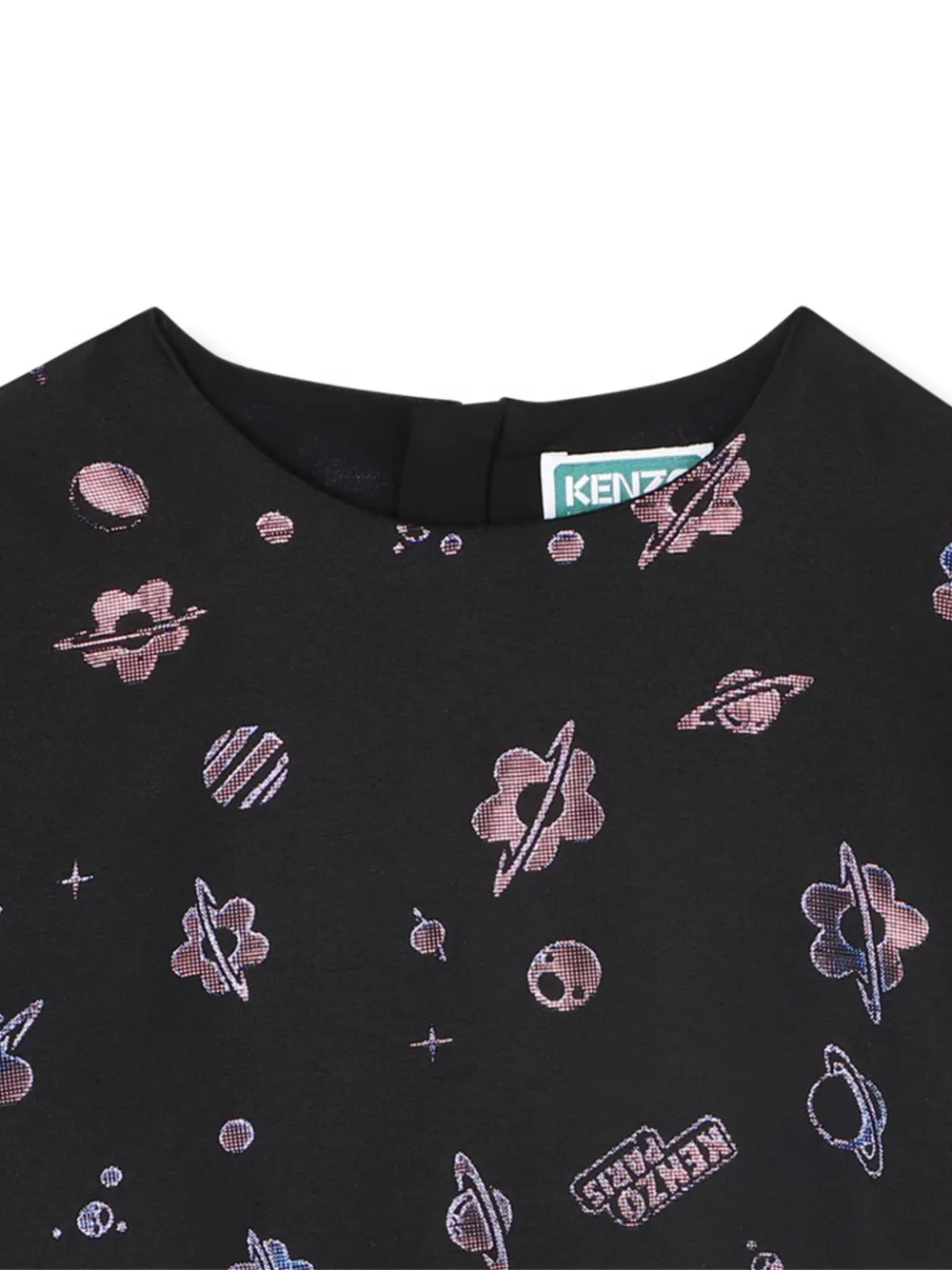 Kenzo Kids Shirt met jacquard Blauw