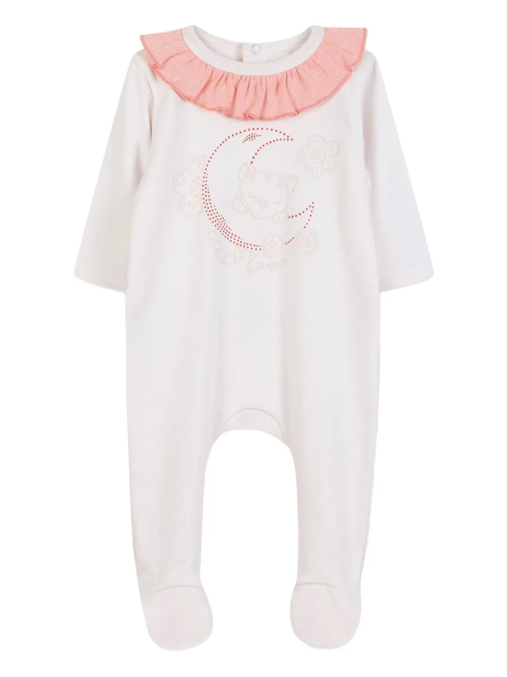 Kenzo Kids Pyjama met ruchekraag Wit