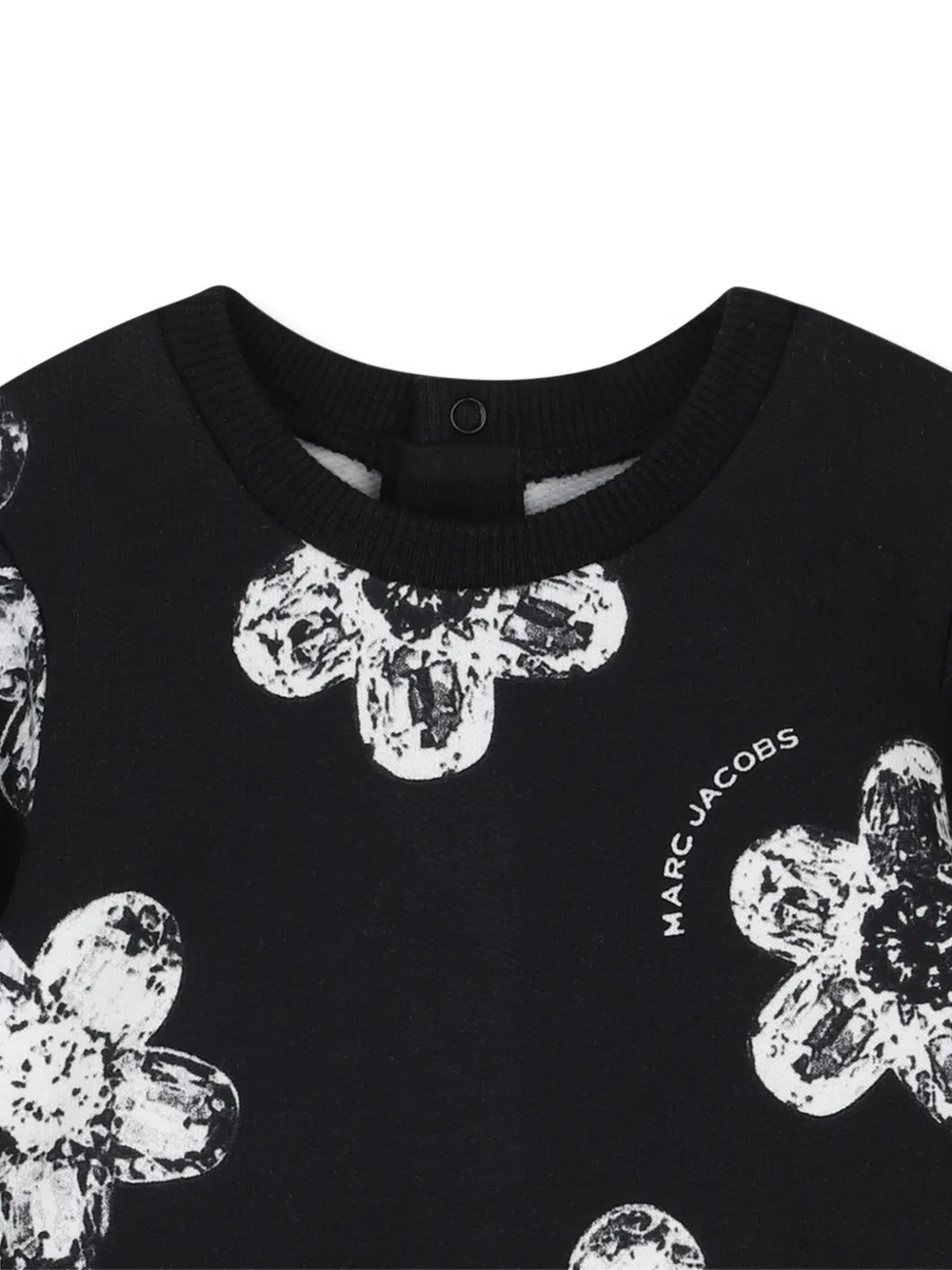 Marc Jacobs Kids Jurk met bloemenprint Zwart