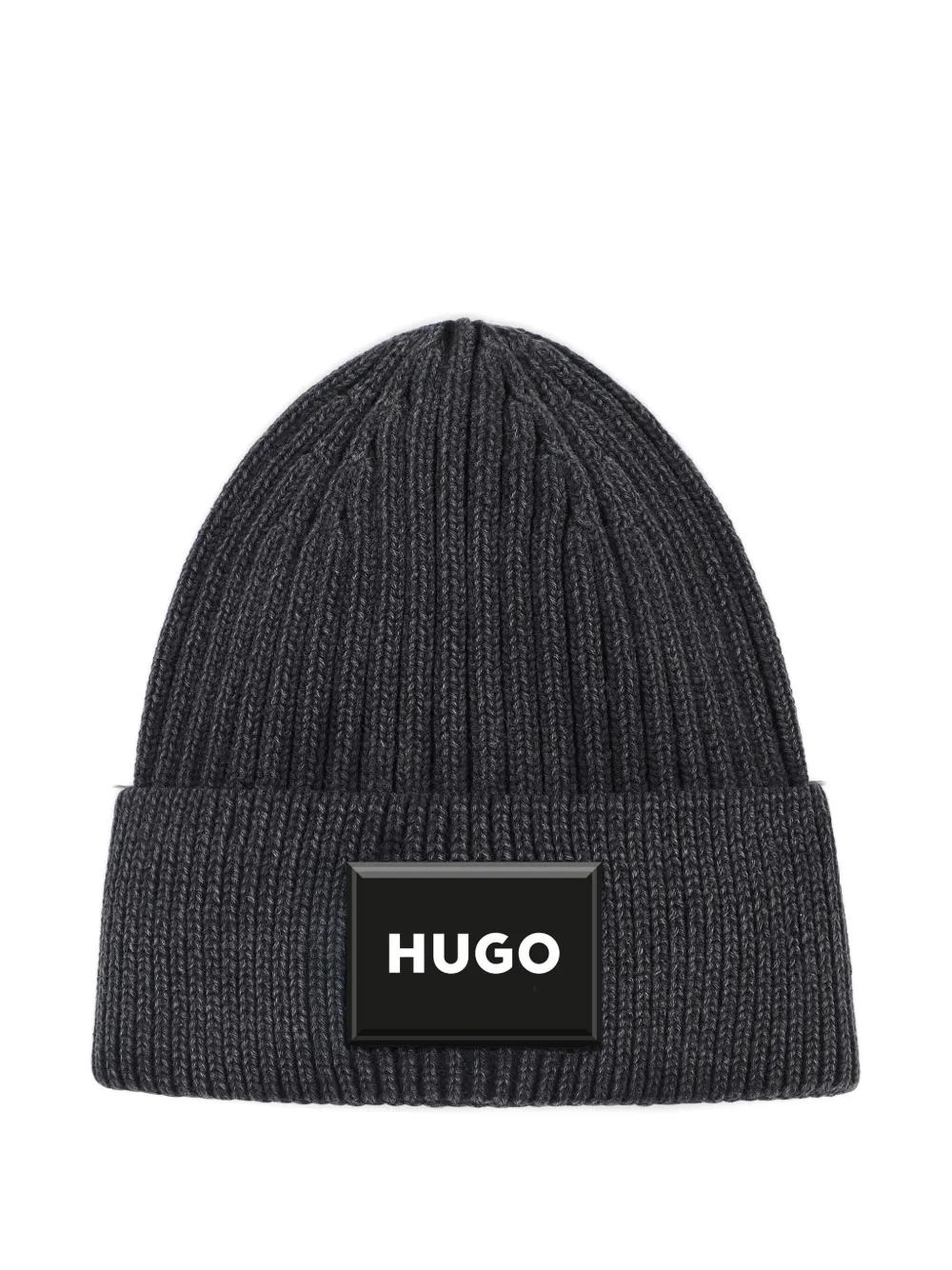 HUGO KIDS logo-patch beanie | Black | Image 1