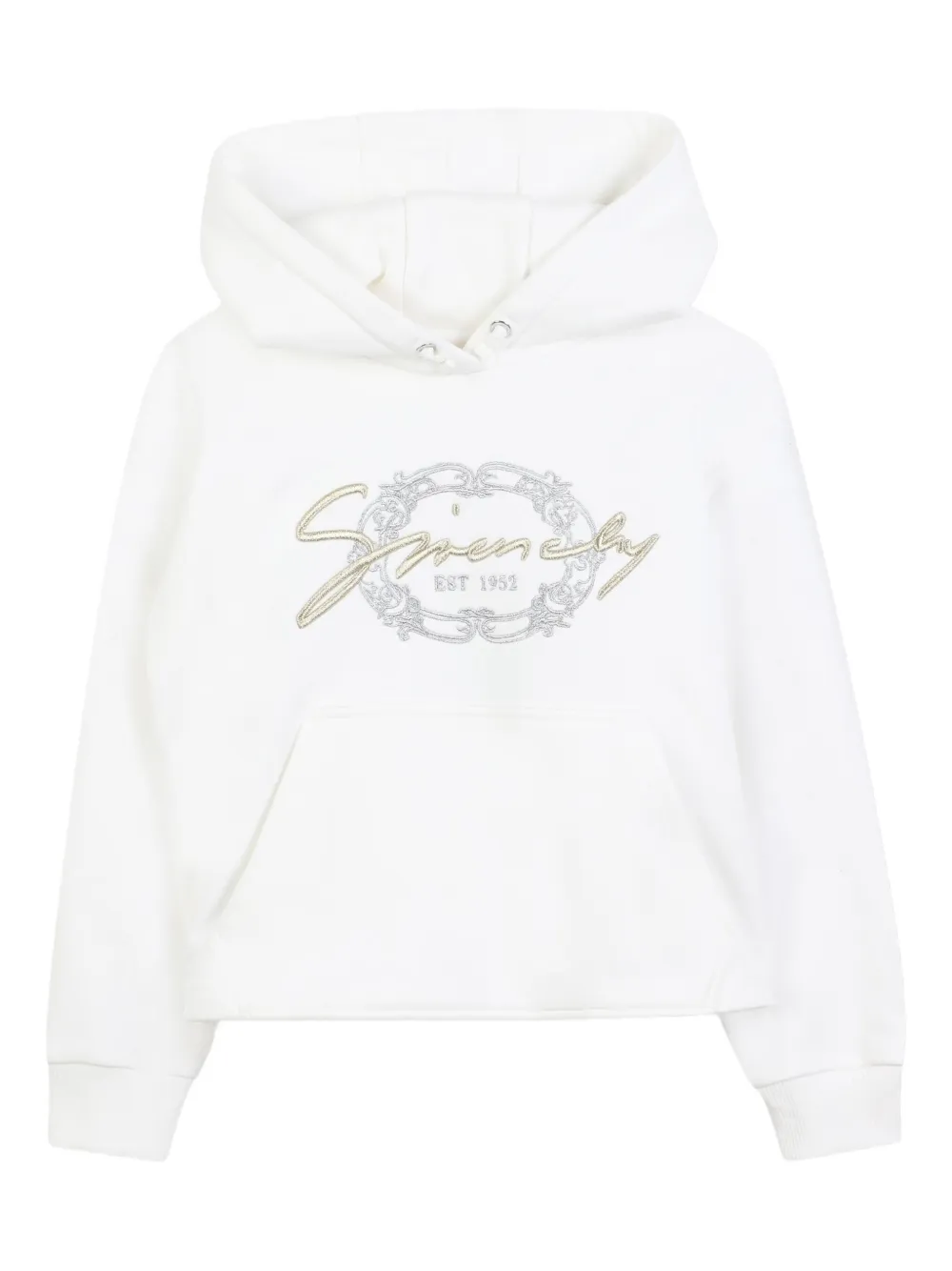 Givenchy Kids Hoodie met geborduurd logo Wit