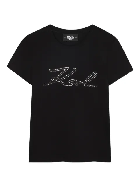 Karl Lagerfeld Kids logo-studded T-shirt