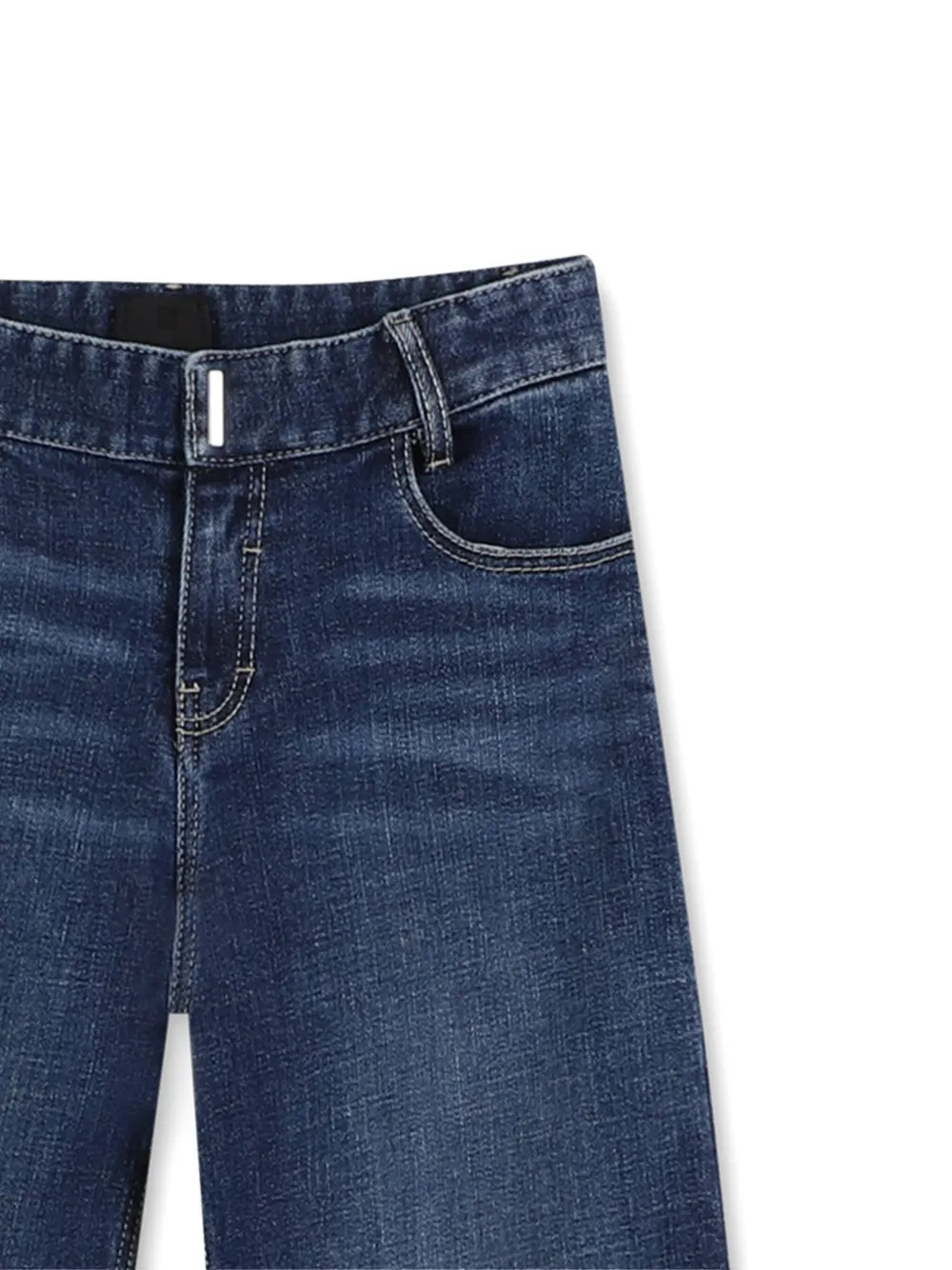 Givenchy Kids Jeans met wijde pijpen Blauw