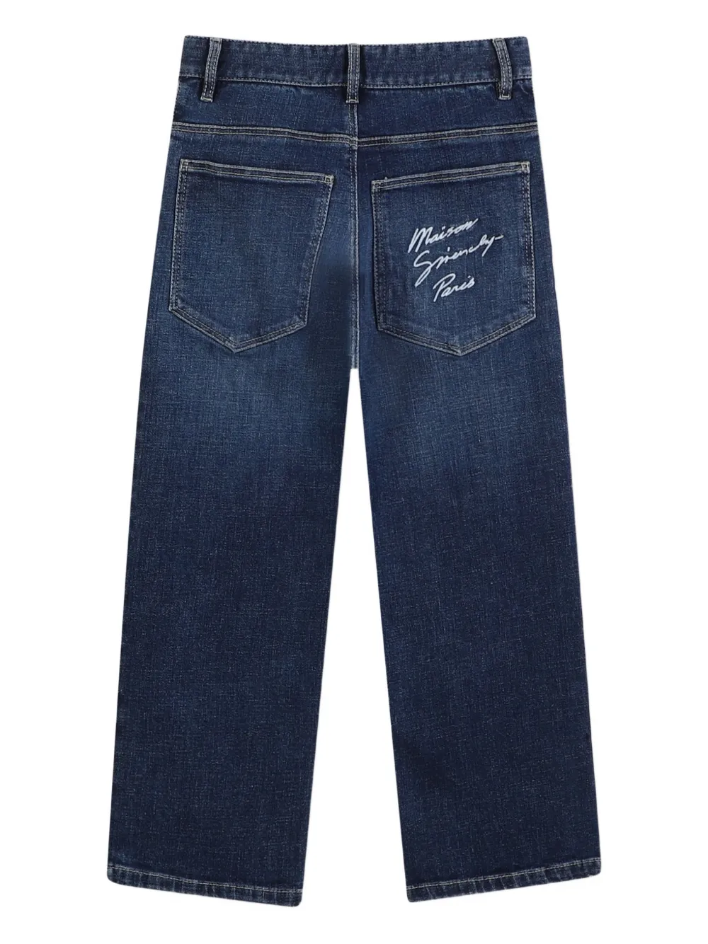 Givenchy Kids Jeans met wijde pijpen Blauw