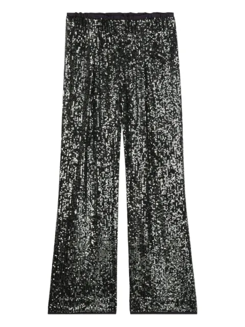 Billieblush sequin-embellished wide-leg trousers