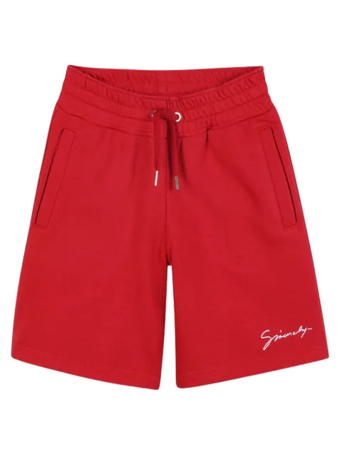 Givenchy Kids logo-embroidered track shorts