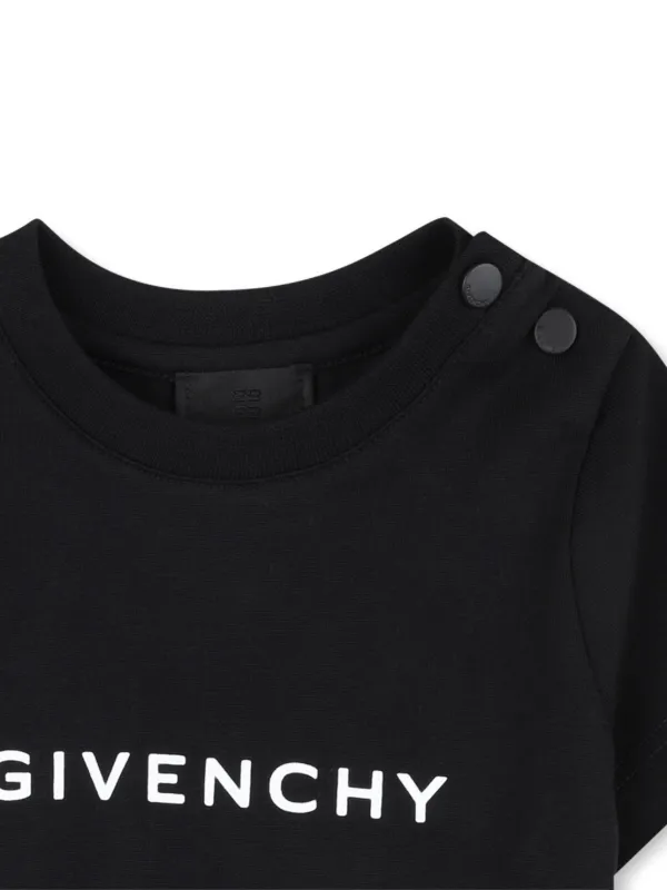 GIVENCHY ジバンシー キッズ アーチロゴ Tシャツ ブラック 12+ S Givenchy Kids logo-print short-sleeves T-shirt | Black | FARFETCH