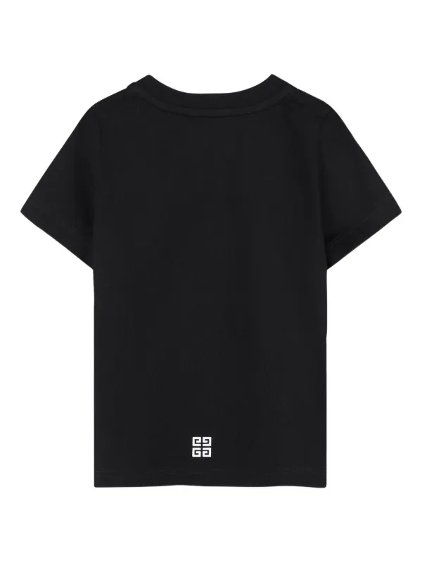 GIVENCHY ジバンシー キッズ アーチロゴ Tシャツ ブラック 12+ S Givenchy Kids Black Stretch-Cotton Logo T-Shirt (4-12+ Years