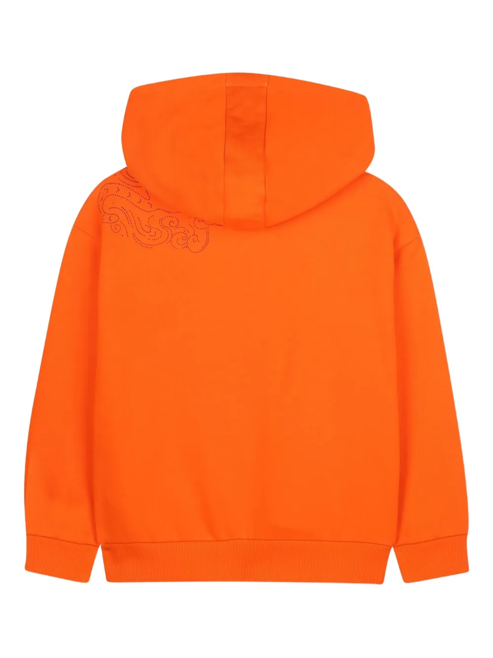 Kenzo Kids Hoodie met print Oranje