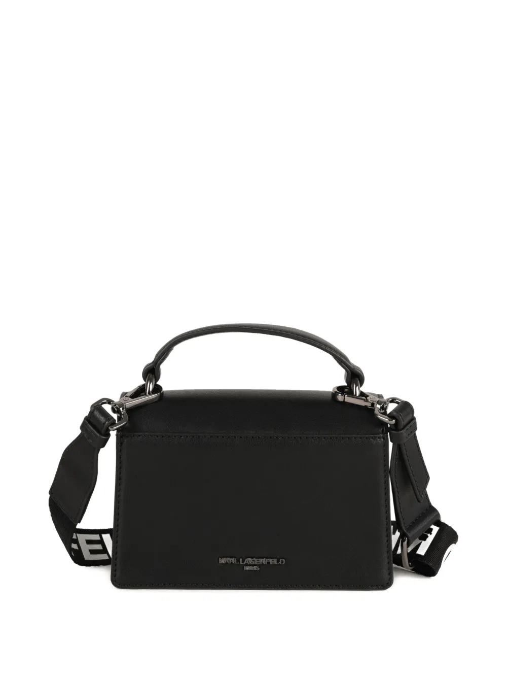 Karl Lagerfeld Kids Ikon leren shopper Zwart