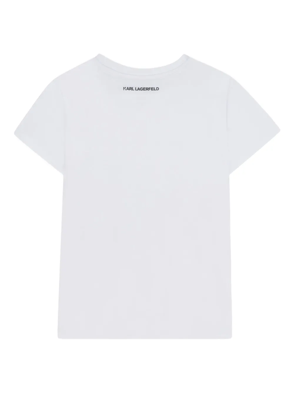 Karl Lagerfeld Kids Maison de Karl T-shirt met grafische print Wit