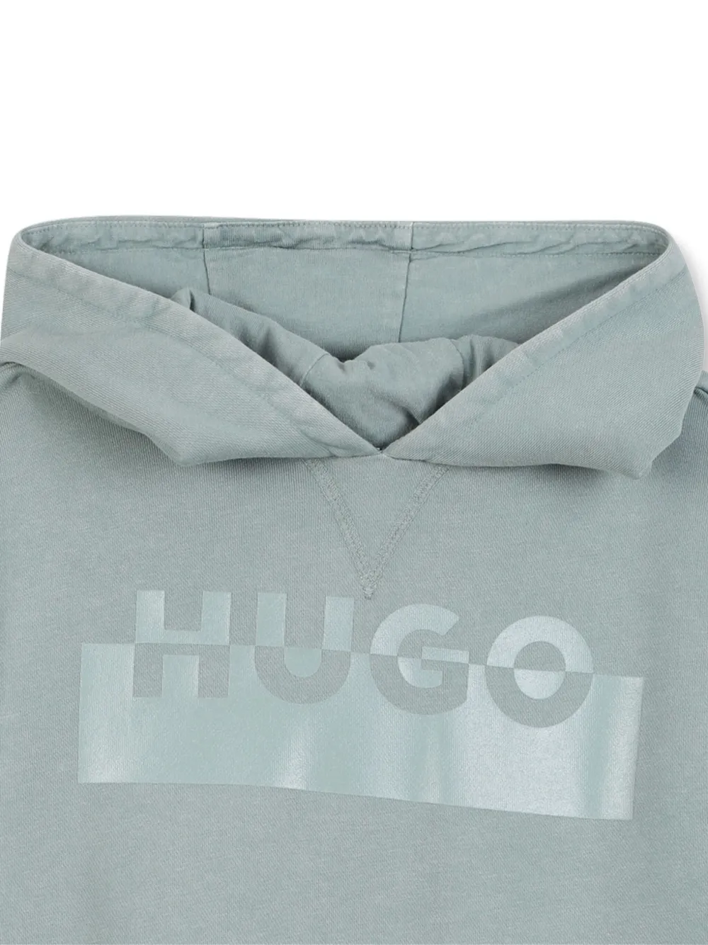 HUGO KIDS Hoodie met logoprint Blauw