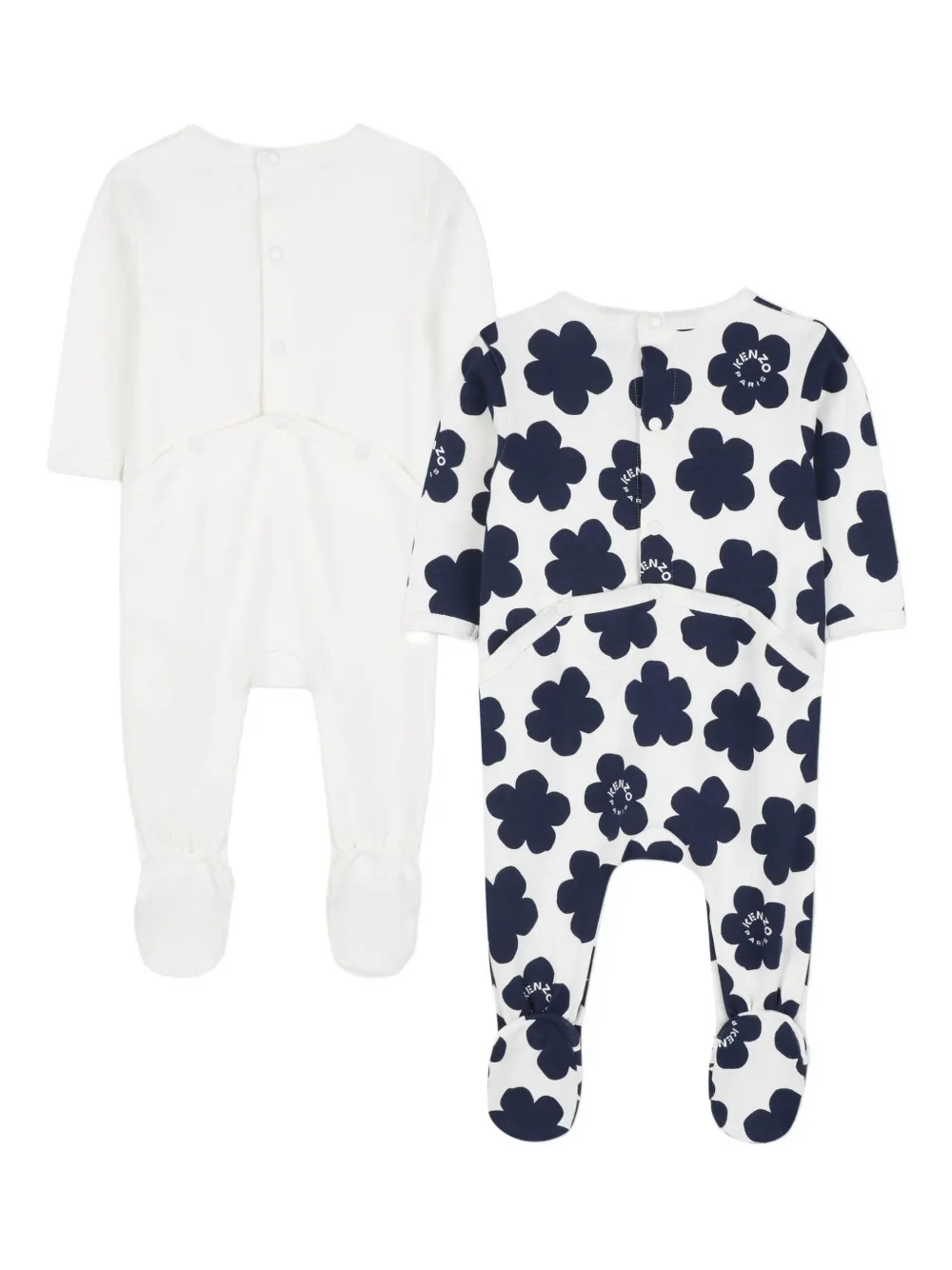 Kenzo Kids Pyjama met bloemenprint Wit