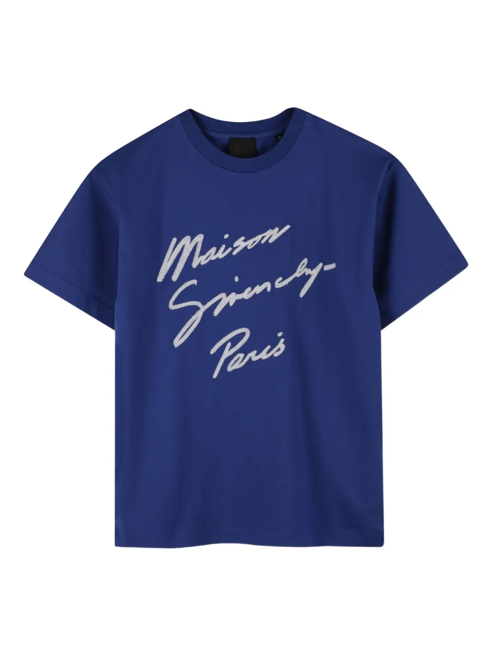 Givenchy Kids slogan-print t-shirt Blauw