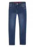 HUGO KIDS logo-patch jeans - Blue