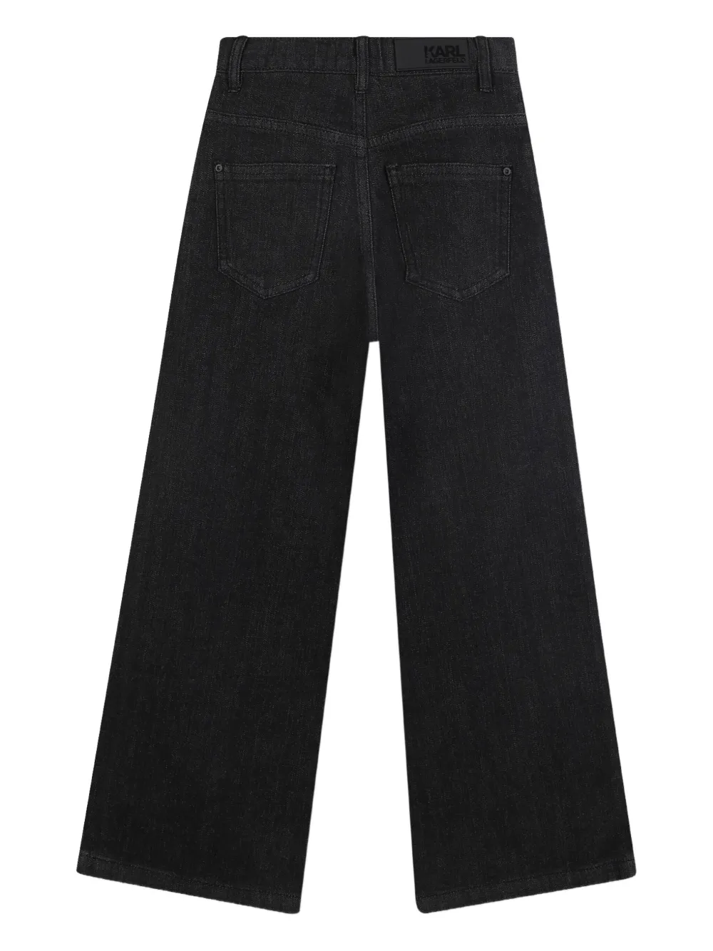 Karl Lagerfeld Kids Jeans met logoprint Zwart