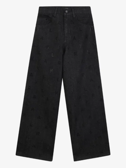 Karl Lagerfeld Kids logo-printed jeans