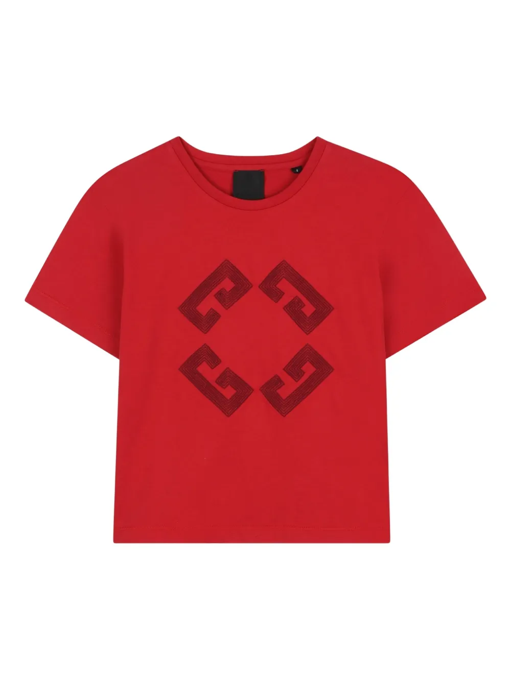 Givenchy Kids T-shirt met geborduurd logo Rood